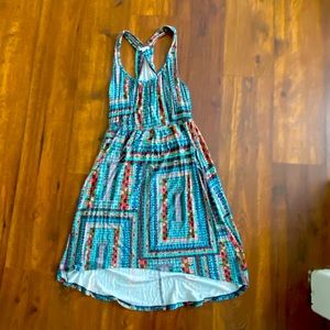 Boho High Low Racer Back Dress